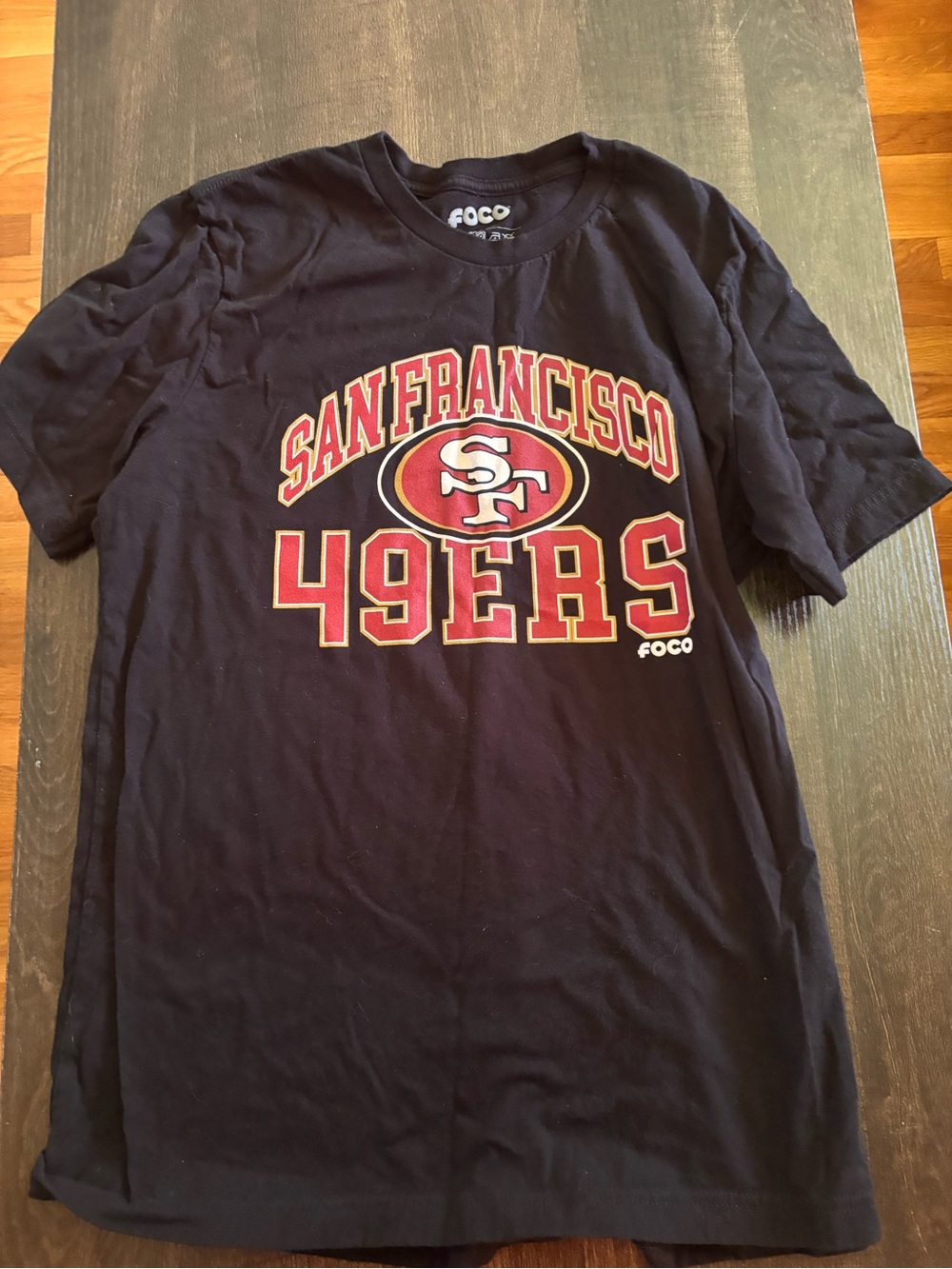 FOCO San Francisco 49ers Navy Short Sleeve Graphic Tee